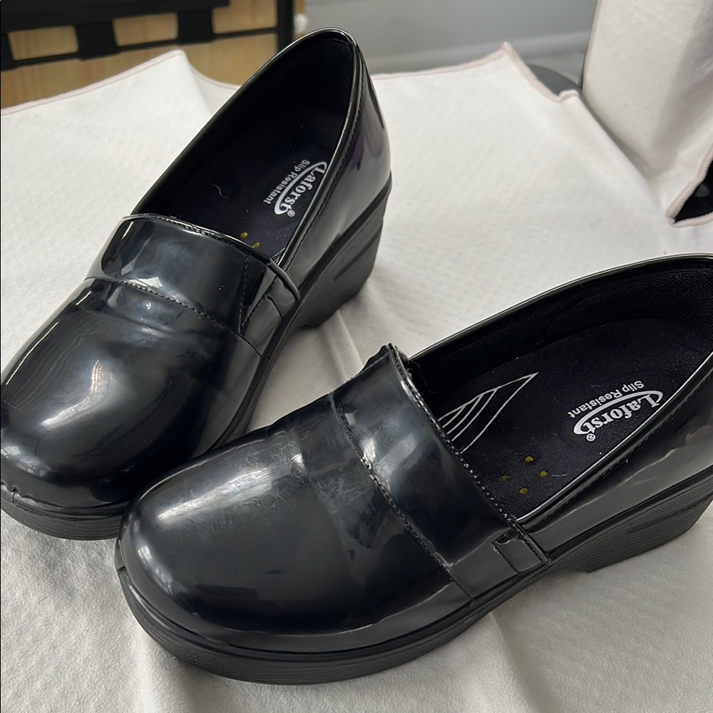 Laforst Women's Black Slip-On, slip resistant Shoes